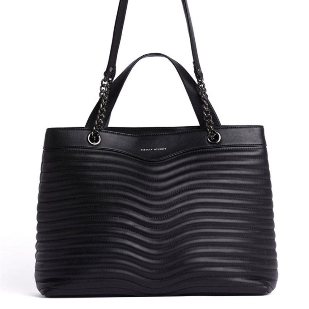 Rebecca Minkoff Black MAB Quilted Tote NWT
